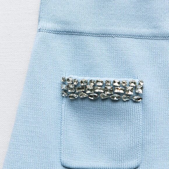 Zara jewel plain knit mini skirt - Picture 9 of 9